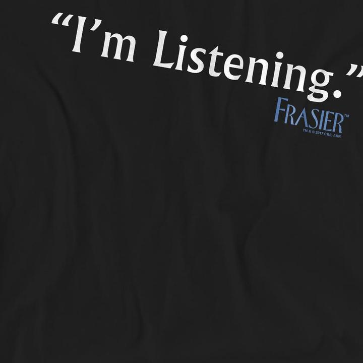 Actual product image Frasier Unisex Adult I'm Listening T-Shirt (S)
