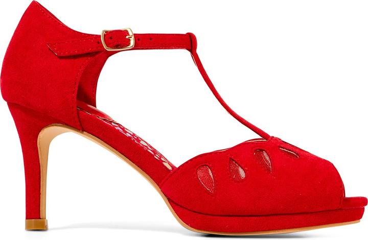 Actual product image Joe Browns Cut-Out Detail Peep Toe T-Bar Heels (39)