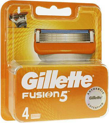 Actual product image Gillette Gillete Fusion Replacement Blades 4 pcs (4 x)