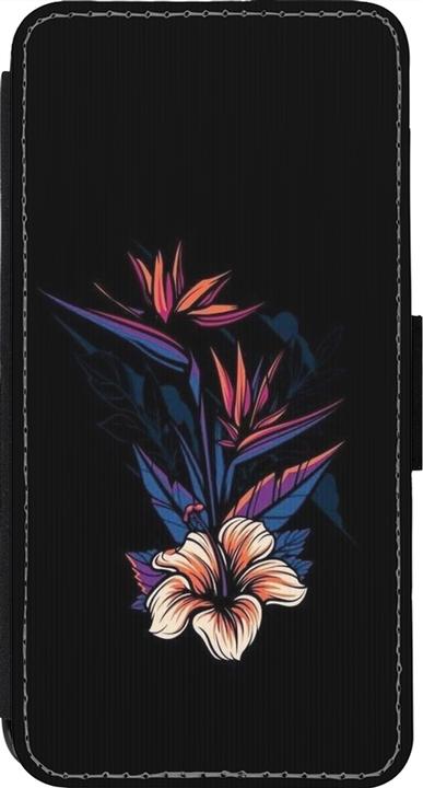 Actual product image PhoneLook Cover Wallet black Dark Flowers (Apple iPhone 14 Pro)