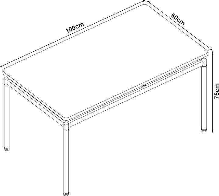 Produktbild En.Casa Hemnes (100 x 60 x 75 cm)