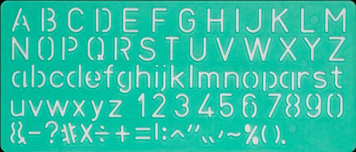 Actual product image Linex Font stencil set (30 mm)