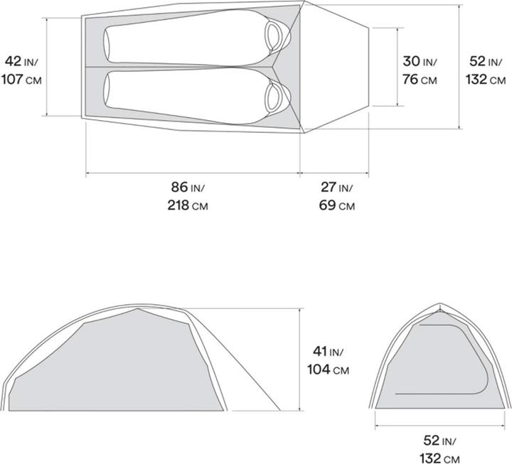 Image du produit Mountain Hardwear Nimbus™ UL 2 Tent (Tente igloo, 1.04 kg, 2 personnes)