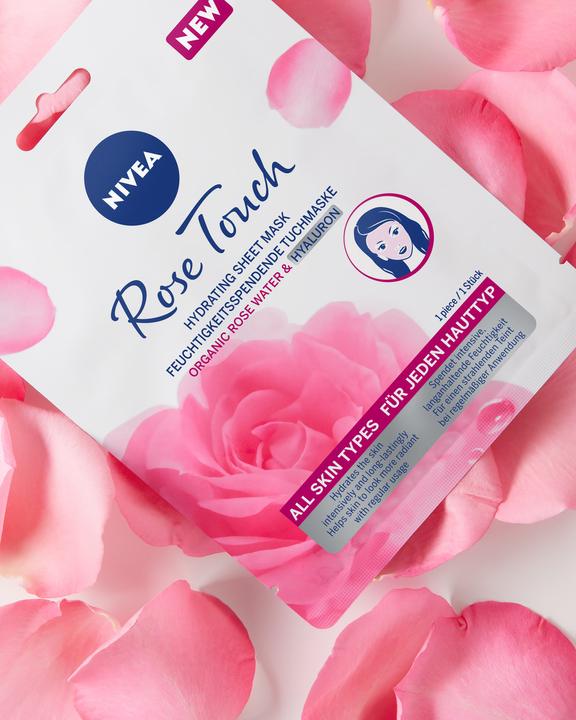 Image du produit NIVEA Rose Touch Masque en tissu hydratant (221 ml)