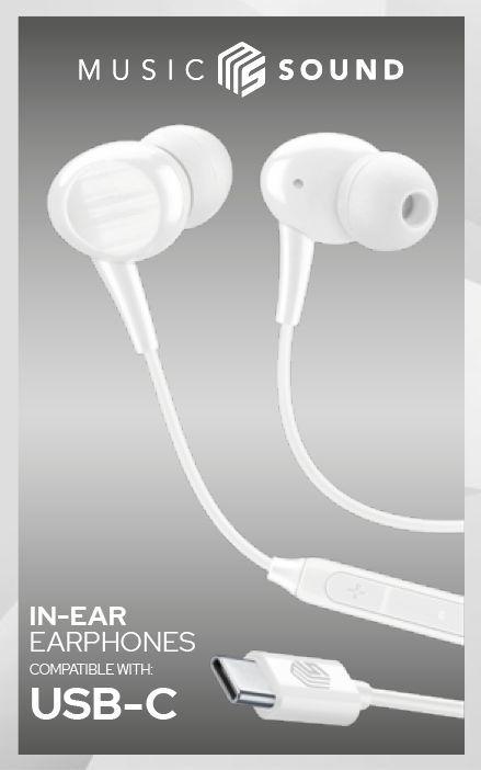 Actual product image Music Sound Color In-Ear Usb-c (Cable)