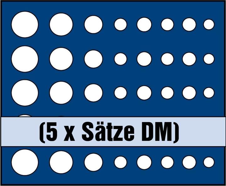 Image du produit Safe Tableau pour 5 jeux complets de pièces de monnaie en DM