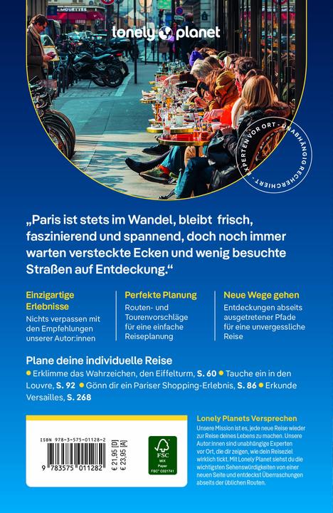Immagine prodotto Reiseführer Paris (Tedesco, Madeleine Rothery, Rooksana Hossenally, Fabienne Fong Yan, Carillon Jean-Bernard, Alexis Averbuck, Nicola Leigh Stewart, 2024)