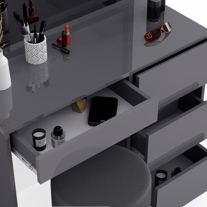Image du produit Vicco Sherry avec tabouret et éclairage (90 x 75 x 40 cm)