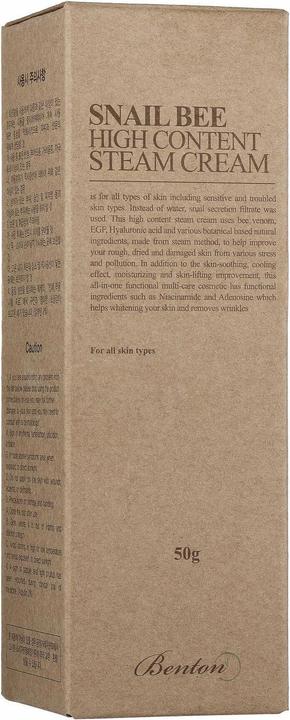 Produktbild Benton Crème Snail Bee High Content Stream Cream 50 g (24h Creme)