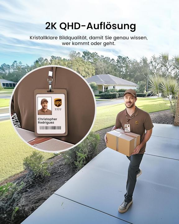 Immagine prodotto Aosu 2K Solarbetriebene PTZ-Überwachungskamera
