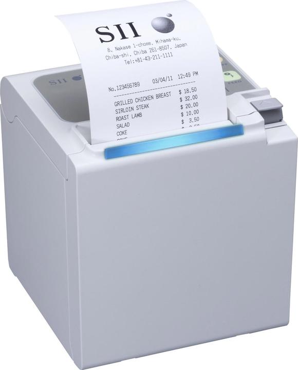 Seiko POS-Drucker, RP-E10-W3FJ1-E-C5, Top Exit, Ethernet, weiss, inkl. Netzteil und AC-Kabel (EU) (WLAN)