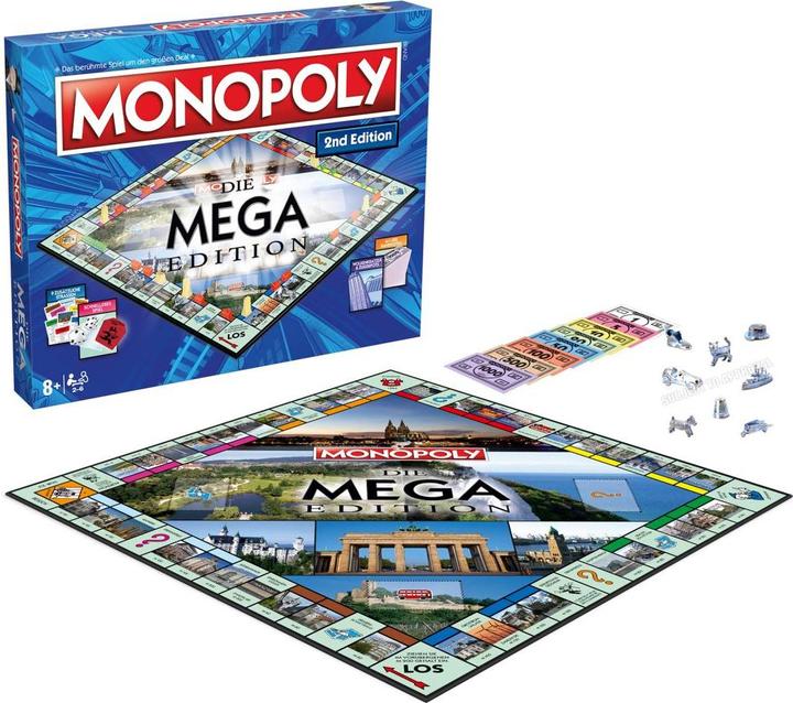 Image du produit Winning Moves Monopoly jeu de plateau Mega (2ème édition) *ALLEMAND (Allemand)