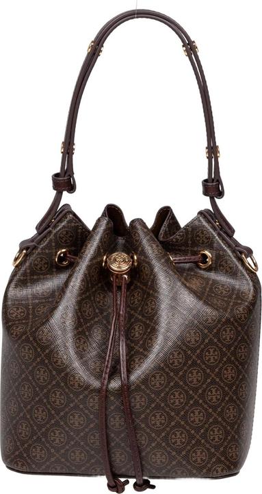 Tory Burch monogram printed cotton bucket bag