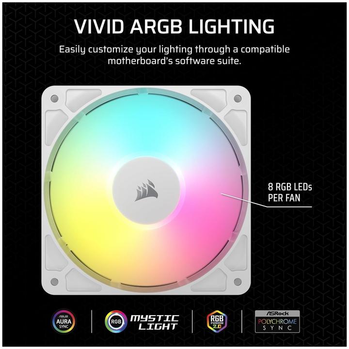 Actual product image Corsair RS120 ARGB (120 mm, 1 x)