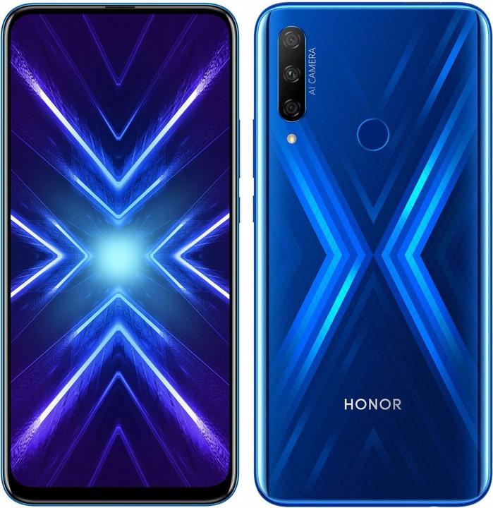 Actual product image Honor 9X (128 GB, Blue, 6.59", Hybrid Dual SIM, 48 Mpx, 4G)