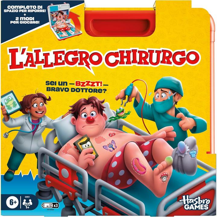 Hasbro Gaming Doktor Bibber elektronisches Brettspiel in einer Tragebox