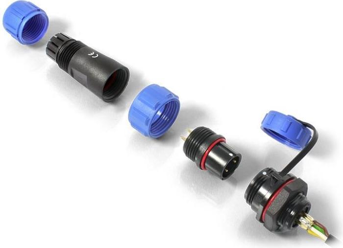 Actual product image Quwireless QPSP2 - QuPS2 - Outdoor power socket & plug - 2 PIN set