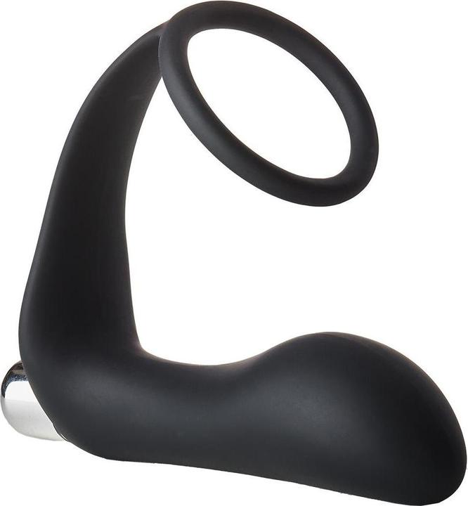 Actual product image Dreamtoys FANTASSTIC Vibrating Anal Plug with COCKRING Black
