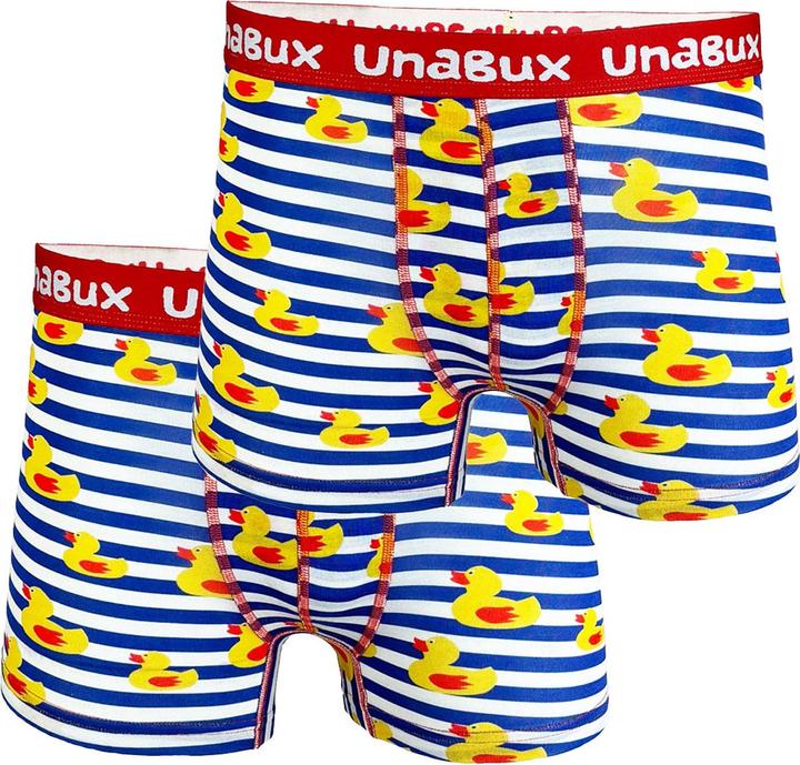 Produktbild Unabux Boxer BLACK WHITE RABBIT (XL, 2er Pack)