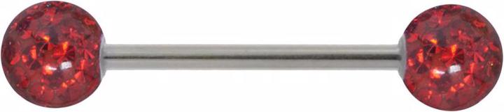 Actual product image Bijouteria Tongue piercing (Crystal, Epoxy resin, Surgical steel 316L)