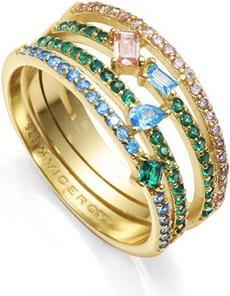 Produktbild Viceroy Sparkling Gold Plated Ring for Women Elegant 15121A012-39 - Circuit: 52 mm (52)