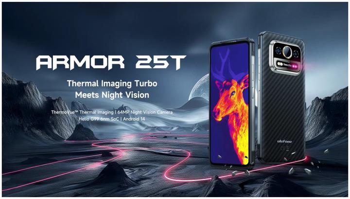 Produktbild Ulefone Smartphone Armor 25T 8GB/256GB (Frost Black) (256 GB, Frost Black, 6.78", Hybrid Dual SIM, 50 Mpx, 4G)