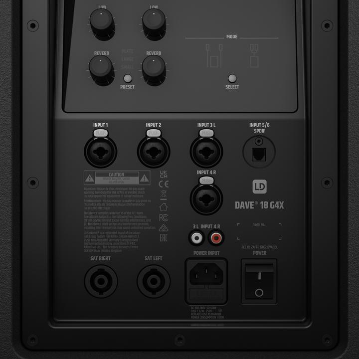 Produktbild LD Systems Systems DAVE 18 G4X compact 2.1 actief PA-systeem (Aktiv)