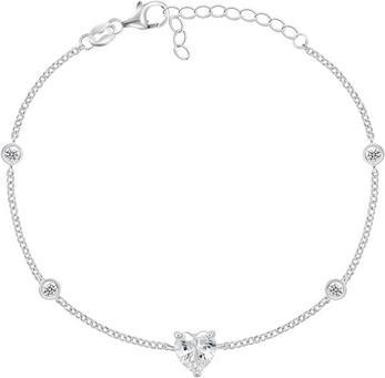 Brilio Silver - Charming silver bracelet with zircons BRC93W