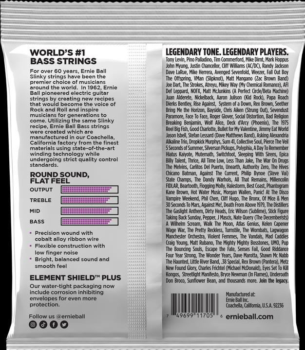Nährwerte und Zutaten Ernie Ball 2817 (4 x, E-Bass, 0.11")