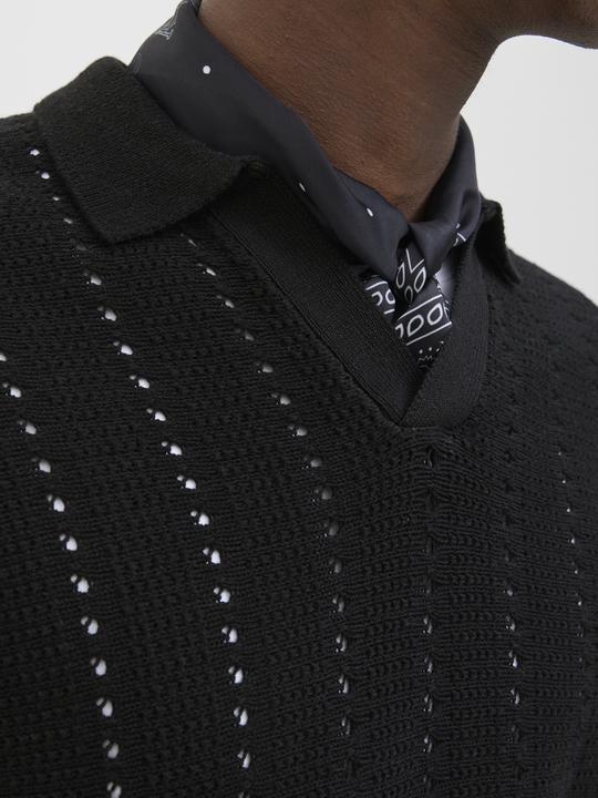 Actual product image Jack & Jones Jorparos Knit Easter Ss Crochet Polo (M)