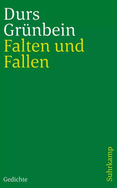 Actual product image Falten und Fallen (German, Durs Grünbein, 2022)