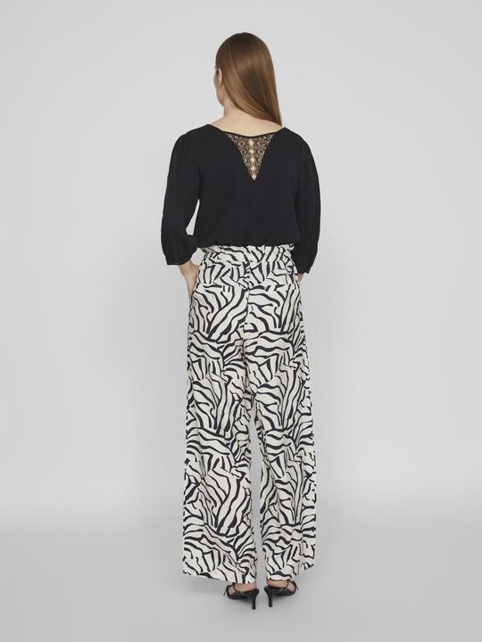 Actual product image Vila Patterned High Waist Trousers (34)