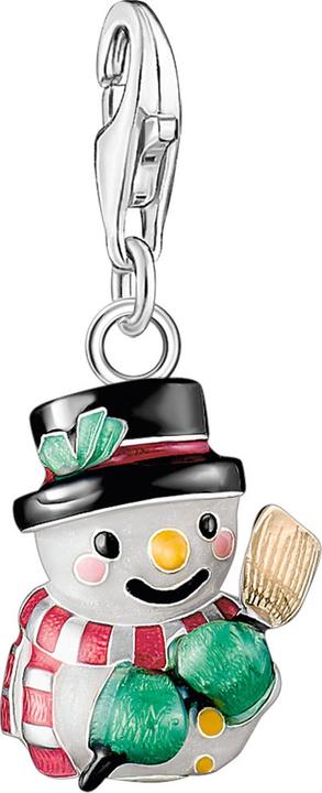 Immagine prodotto Thomas Sabo Ciondolo a forma di pupazzo di neve (Smalto a freddo, Argento 925 riciclato)