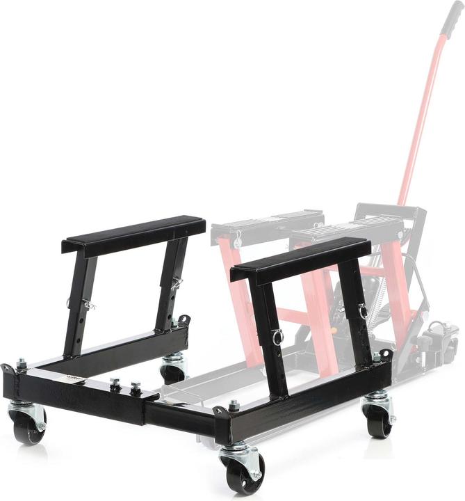 Actual product image Wiltec Mounting Stand w/Wheels Lifting Platform Rolling Hoist Support up to 680kg for Motorbikes ATV