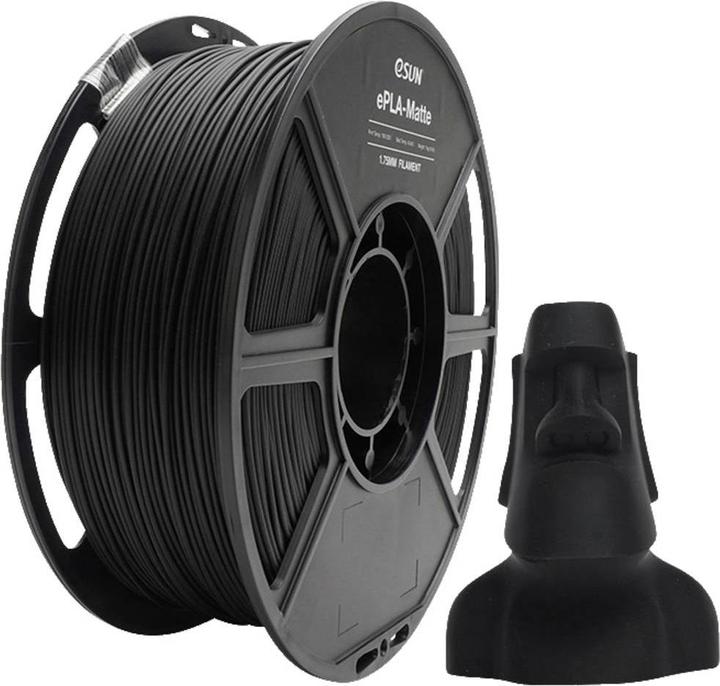 Produktbild eSUN ePLA-Matte Black (PLA, 1.75 mm, 1000 g, Schwarz)