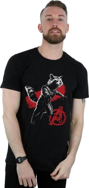 Actual product image Mens Avengers Endgame Mono Rocket T-Shirt (4XL)