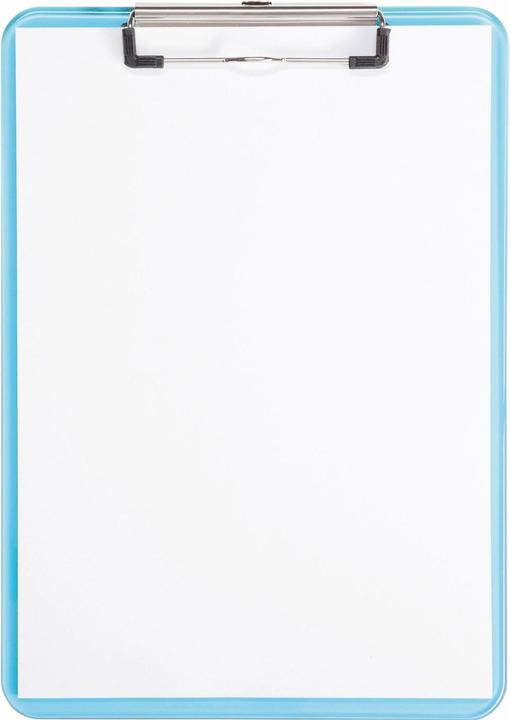 Immagine prodotto Maul Appunti al neon, DIN A4, plastica blu trasparente, piatto, terminale a clip nichelato (22,6 x 31,8 cm)
