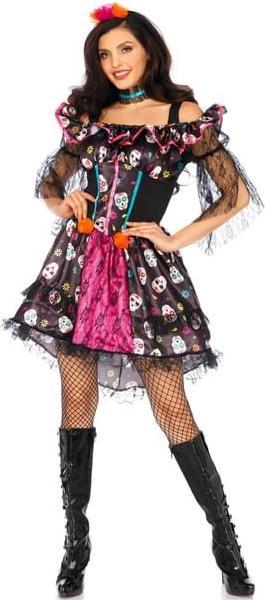 Image du produit Leg Avenue LEG-AVENUE - Kostuum pop Dia de los Muertos pour les femmes - M/L (M/L)