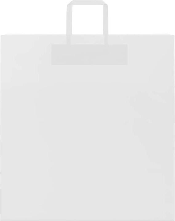Produktbild VidaXL Kraftpapiertüten 250 Stk. mit Henkel Weiss 45x17x48 cm Papiertüte (Geschenktüte, 250 x)