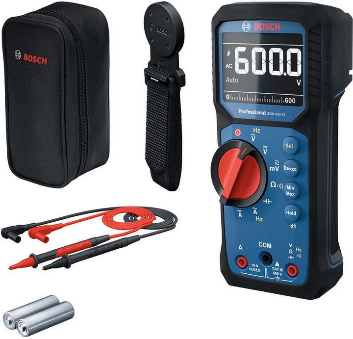 Actual product image Bosch Hausgeräte Multimeter GDM 600-15 0601077301 +MH1 (CAT III 600V)