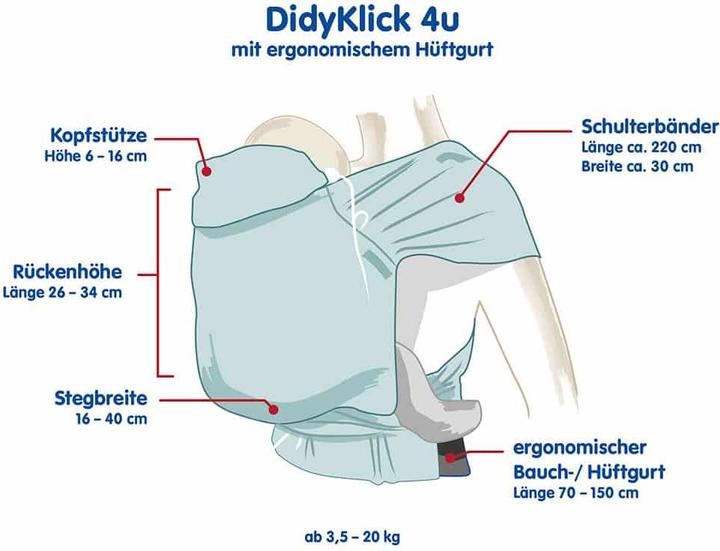 Immagine prodotto Marsupio DidyKlick 4u rosso ruggine