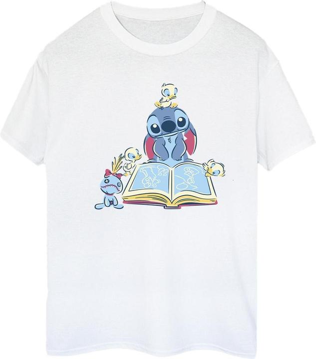 Image du produit Disney - T-shirt LILO & STITCH READING A BOOK - Femme (XL)