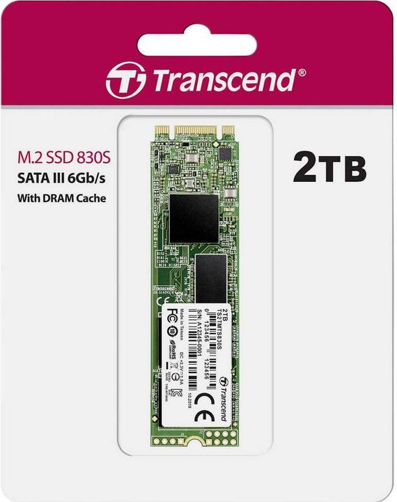 Actual product image Transcend 830S SSD 2 TB (2000 GB, M.2 2280)