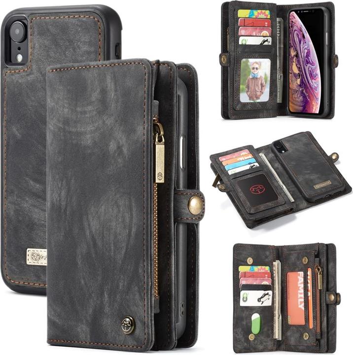 Productafbeelding Caseme Apple iPhone XR Echt Leren Portemonnee Kaart Hoesje (Apple iPhone XR)