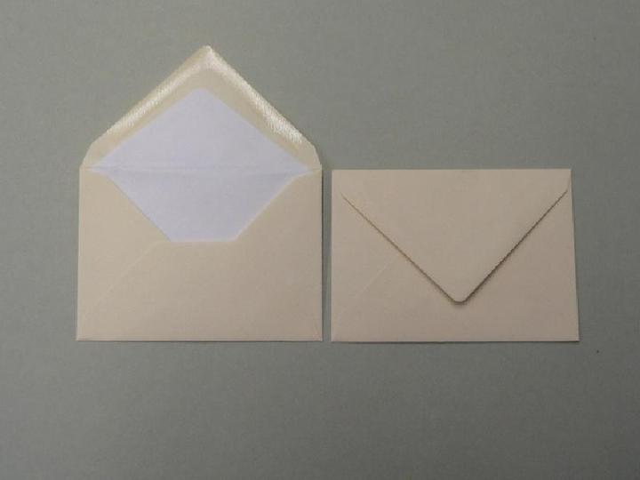Actual product image Blanke Envelopes 81x114mm (DIN C7) 100g/qm gummed PU=100 pieces chamois (100 x)