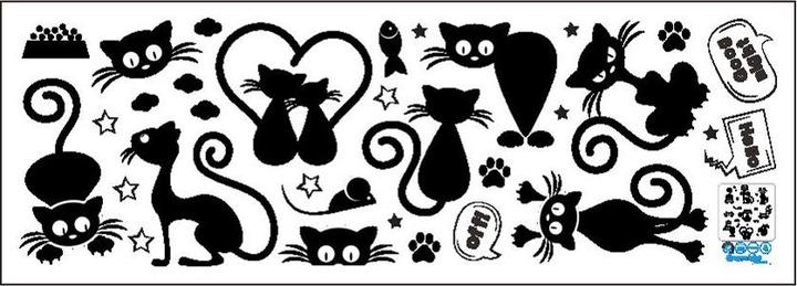 Image du produit Cbx Beau dessin animé chat autocollant mural