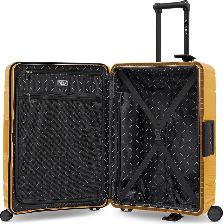 Immagine prodotto Redolz Set di valigie Essentials 15 a 4 ruote 3 pezzi con chiusura a tre punti (210 l, XL (da 115l))
