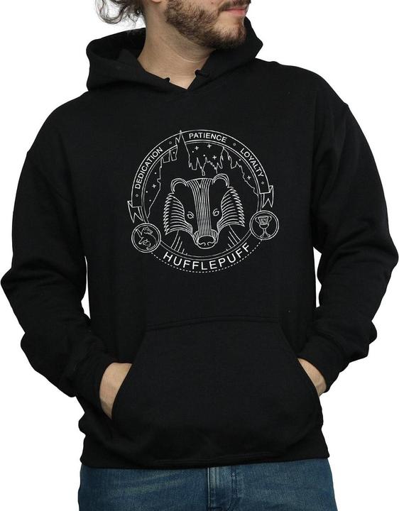 Actual product image Mens Hufflepuff Seal Hoodie (XL)