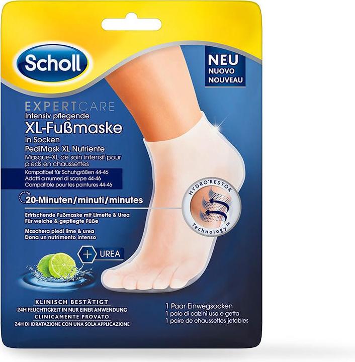 Actual product image Scholl Expert Care erfrischende Fussmaske XL mit Limette men (Foot mask, 2 ml)