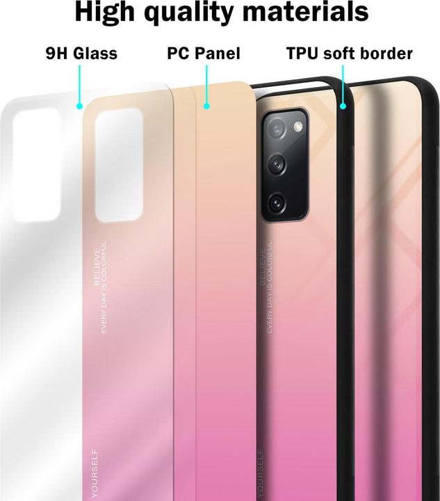 Actual product image Cadorabo TPU 2 colors glass cover (Samsung Galaxy S20 FE)